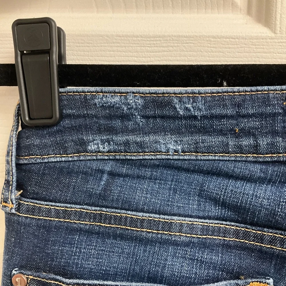 Pilcro and the Letterpress Women's Size 27 Tall Dark Wash Semi Bootcut Jeans - Picture 6 of 12